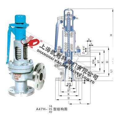 A47H、A47Y帶扳手彈簧微啟式安全閥